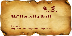 Müllerleily Bazil névjegykártya